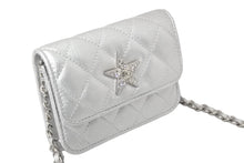 Load image into Gallery viewer, 新品未使用 CHANEL シャネル ショルダーバッグ ココマーク スター シルバー ラインストーン イヤーズ ギフト シルバー金具 中古 60398