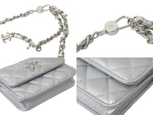 Load image into Gallery viewer, 新品未使用 CHANEL シャネル ショルダーバッグ ココマーク スター シルバー ラインストーン イヤーズ ギフト シルバー金具 中古 60398