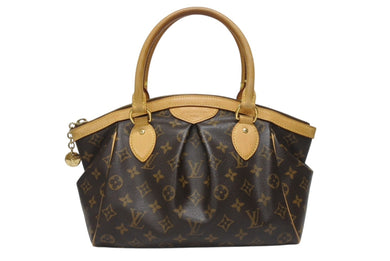 LOUIS VUITTON ルイヴィトン ティヴォリPM ハンドバッグ M40143 モノグラム PVC レザー ブラウン ゴールド金具 美品 中古 4b006040