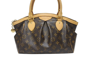 LOUIS VUITTON ルイヴィトン ティヴォリPM ハンドバッグ M40143 モノグラム PVC レザー ブラウン ゴールド金具 美品 中古 4b006040