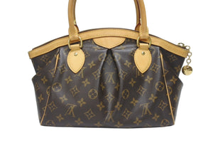 LOUIS VUITTON ルイヴィトン ティヴォリPM ハンドバッグ M40143 モノグラム PVC レザー ブラウン ゴールド金具 美品 中古 4b006040