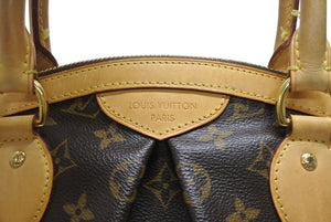 LOUIS VUITTON ルイヴィトン ティヴォリPM ハンドバッグ M40143 モノグラム PVC レザー ブラウン ゴールド金具 美品 中古 4b006040