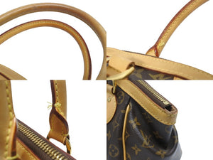 LOUIS VUITTON ルイヴィトン ティヴォリPM ハンドバッグ M40143 モノグラム PVC レザー ブラウン ゴールド金具 美品 中古 4b006040