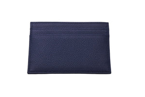 極美品 CHANEL シャネル カードケース 小物 ココマーク 26番台 ネイビー レザー シルバー金具 中古 60422