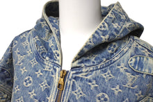 Load image into Gallery viewer, 新品同様 LOUIS VUITTON ルイヴィトン モノグラム パッチワーク ジップアップデニムジャケット 22SS RM221M UZD HMA16E 中古 60435