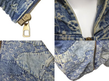 Load image into Gallery viewer, 新品同様 LOUIS VUITTON ルイヴィトン モノグラム パッチワーク ジップアップデニムジャケット 22SS RM221M UZD HMA16E 中古 60435