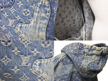 Load image into Gallery viewer, 新品同様 LOUIS VUITTON ルイヴィトン モノグラム パッチワーク ジップアップデニムジャケット 22SS RM221M UZD HMA16E 中古 60435
