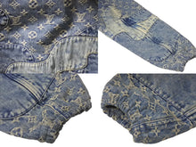 Load image into Gallery viewer, 新品同様 LOUIS VUITTON ルイヴィトン モノグラム パッチワーク ジップアップデニムジャケット 22SS RM221M UZD HMA16E 中古 60435