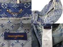 Load image into Gallery viewer, 新品同様 LOUIS VUITTON ルイヴィトン モノグラム パッチワーク ジップアップデニムジャケット 22SS RM221M UZD HMA16E 中古 60435