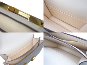 新品未使用 HERMES エルメス ショルダーバッグ ミニ コンスタンス3 ナタ ゴールド金具 エプソン U刻印 中古 60438