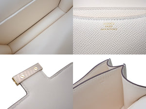 新品未使用 HERMES エルメス ショルダーバッグ ミニ コンスタンス3 ナタ ゴールド金具 エプソン U刻印 中古 60438