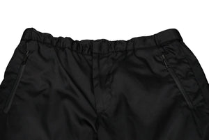 PRADA プラダ ラバーパッチ ナイロントラックパンツ 18SS ブラック サイズ50 ウエスト調整可 UP0008 良品 中古 60444 