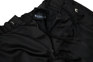PRADA プラダ ラバーパッチ ナイロントラックパンツ 18SS ブラック サイズ50 ウエスト調整可 UP0008 良品 中古 60444 