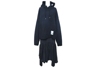 新品未使用 Maison MIHARA YASUHIRO メゾン ミハラヤスヒロ コンバインドフーディードレス サイズF ブラック K12DR551 中古 60468