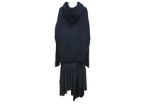 Load image into Gallery viewer, 新品未使用 Maison MIHARA YASUHIRO メゾン ミハラヤスヒロ コンバインドフーディードレス サイズF ブラック K12DR551 中古 60468