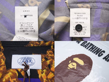 画像をギャラリービューアに読み込む, 極美品 A BATHING APE アベイシングエイプ 長袖シャツ ダブルエイプヘッドサイズS 総柄レーヨン 001SHH301008X 中古 60475 