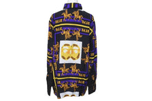 画像をギャラリービューアに読み込む, 極美品 A BATHING APE アベイシングエイプ 長袖シャツ ダブルエイプヘッドサイズS 総柄レーヨン 001SHH301008X 中古 60475 