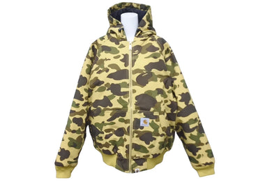 極美品 A BATHING APE × CARHARTT アベイシングエイプ カーハート アクティブジャケット 06AW サイズM カモ柄 ACE-04703 中古 60477 
