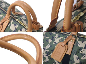 LOUIS VUITTON ルイヴィトン ×村上隆 キーポルバンドリエール55 モノグラムモフラージュ M95774 ゴールド金具 美品 中古 60478
