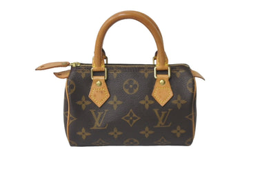 LOUIS VUITTON ルイヴィトン ミニスピーディー ハンドバッグ モノグラム M41534 ブラウン 良品 中古 60514