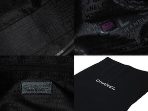 CHANEL シャネル ハンドバッグ チョコバー ココマーク 7番台 ラムスキン ブラック シルバー金具 美品 中古 60515