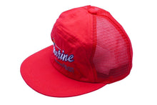 Load image into Gallery viewer, marine ENJOY SUMMER SPORT メッシュ キャップ レッド 帽子 刺繍 赤 小物 ナイロン サイズ54 美品 中古 60523