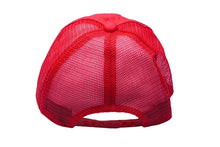 Load image into Gallery viewer, marine ENJOY SUMMER SPORT メッシュ キャップ レッド 帽子 刺繍 赤 小物 ナイロン サイズ54 美品 中古 60523