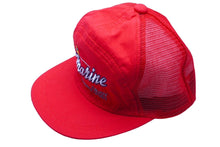 Load image into Gallery viewer, marine ENJOY SUMMER SPORT メッシュ キャップ レッド 帽子 刺繍 赤 小物 ナイロン サイズ56 美品 中古 60525