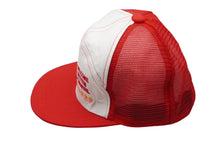 Load image into Gallery viewer, U.S.A WELCOME WESTEM CARNIVAL メッシュ キャップ レッド 帽子 刺繍 ホワイト ナイロン 56CM 美品 中古 60527