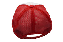 Load image into Gallery viewer, U.S.A WELCOME WESTEM CARNIVAL メッシュ キャップ レッド 帽子 刺繍 ホワイト ナイロン 56CM 美品 中古 60527