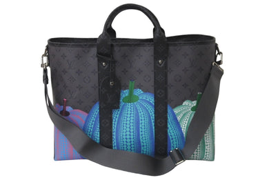 極美品 LOUIS VUITTON ルイヴィトン トートバッグ ウィークエンドトート モノグラム 23SS 草間彌生コラボ M46434 中古 60533