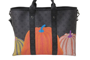 極美品 LOUIS VUITTON ルイヴィトン トートバッグ ウィークエンドトート モノグラム 23SS 草間彌生コラボ M46434 中古 60533