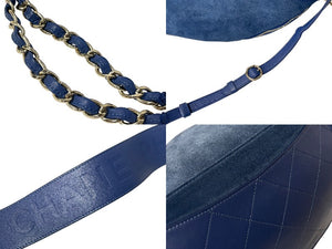 極美品 CHANEL Pharrell Williams シャネル ファレルウィリアムズ CCウエストバッグ カプセルコレクション 26番台 ブルー 中古 60538