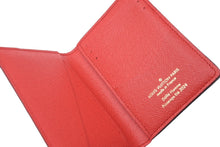 Load image into Gallery viewer, 新品同様 LOUIS VUITTON ルイヴィトン ダミエ オーガナイザードゥポッシュ N40614 キャンバス カードケース ルージュ 中古 60546