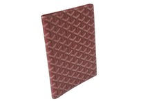 Load image into Gallery viewer, 極美品 GOYARD ゴヤール ブックカバー 手帳カバー 小物 A5サイズ ヘリンボーン PVC レザー レッド 中古 60550