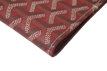 Load image into Gallery viewer, 極美品 GOYARD ゴヤール ブックカバー 手帳カバー 小物 A5サイズ ヘリンボーン PVC レザー レッド 中古 60550