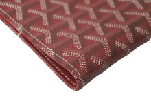 Load image into Gallery viewer, 極美品 GOYARD ゴヤール ブックカバー 手帳カバー 小物 A5サイズ ヘリンボーン PVC レザー レッド 中古 60550