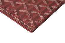 Load image into Gallery viewer, 極美品 GOYARD ゴヤール ブックカバー 手帳カバー 小物 A5サイズ ヘリンボーン PVC レザー レッド 中古 60550