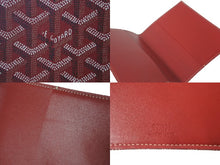 Load image into Gallery viewer, 極美品 GOYARD ゴヤール ブックカバー 手帳カバー 小物 A5サイズ ヘリンボーン PVC レザー レッド 中古 60550