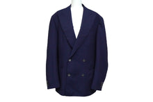 Load image into Gallery viewer, 極美品 CORNELIANI コルネリアーニ テーラード ジャケット ダブル ネイビー キュプラ アウター スーツ サイズ48 中古 60560