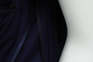 極美品 CORNELIANI コルネリアーニ テーラード ジャケット ダブル ネイビー キュプラ アウター スーツ サイズ48 中古 60560