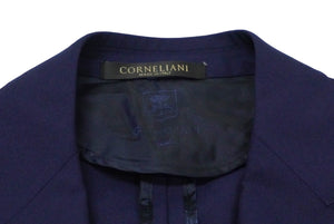 極美品 CORNELIANI コルネリアーニ テーラード ジャケット ダブル ネイビー キュプラ アウター スーツ サイズ48 中古 60560