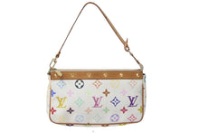 Load image into Gallery viewer, LOUIS VUITTON ルイヴィトン 村上隆 ホワイト ポシェットアクセソワール マルチカラー M92649 中古 60584
