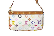 Load image into Gallery viewer, LOUIS VUITTON ルイヴィトン 村上隆 ホワイト ポシェットアクセソワール マルチカラー M92649 中古 60584