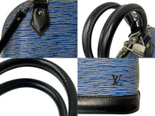Load image into Gallery viewer, LOUIS VUITTON ルイヴィトン アルマ PM 2WAY ハンドバッグ M51052 エピデニム ブルー ブラック ショルダーバッグ 美品 中古 60596
