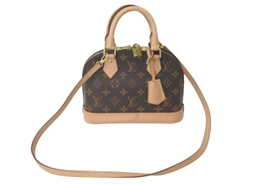 LOUIS VUITTON ルイヴィトン ハンドバッグ アルマ BB モノグラムキャンバス ブラウン M53152 ゴールド金具 美品 中古 60605