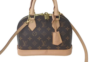 LOUIS VUITTON ルイヴィトン ハンドバッグ アルマ BB モノグラムキャンバス ブラウン M53152 ゴールド金具 美品 中古 60605