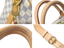 画像をギャラリービューアに読み込む, LOUIS VUITTON ルイヴィトン ボストンバッグ N41429 キーポルバンドリエール55 ベージュ ダミエアズール 美品 中古 60608