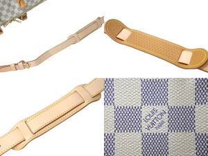 LOUIS VUITTON ルイヴィトン ボストンバッグ N41429 キーポルバンドリエール55 ベージュ ダミエアズール 美品 中古 60608