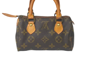 LOUIS VUITTON ルイヴィトン ミニスピーディー ハンドバッグ モノグラム M41534 ブラウン 良品 中古 60609